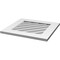 Ekena Millwork Diamond Surface Mount PVC Gable Vent: Functional, w/ 3-1/2"W x 1"P Standard Frame, 30"W x 30"H GVPDI30X3001SF - alternate 3